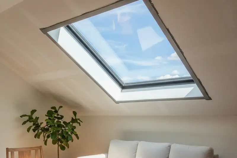 Completed skylight repair on Salt Lake City home by vinyl siding experts Next Level Exteriors