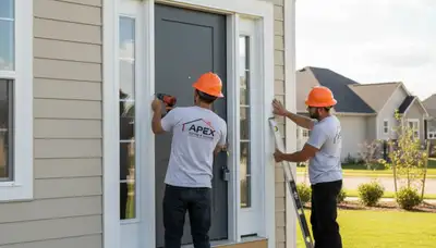 Professional door installation by vinyl siding experts in Salt Lake City, UT exterior home upgrade