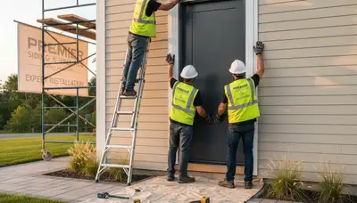 Vinyl siding and door installation by Next Level Exteriors in Salt Lake City, UT