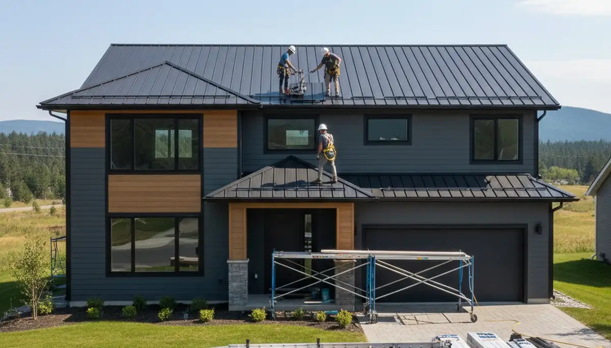 Professional metal roofing installation in Salt Lake City, UT by Next Level Exteriors