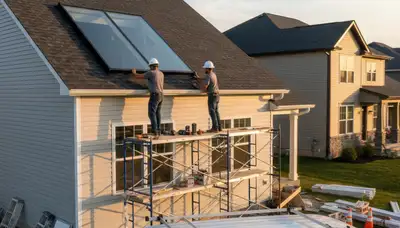 Skylight installation on vinyl siding home in Salt Lake City UT by Next Level Exteriors