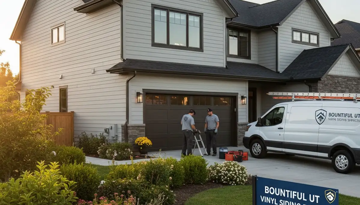 Vinyl siding installation by professional contractors in Salt Lake City, Utah homes