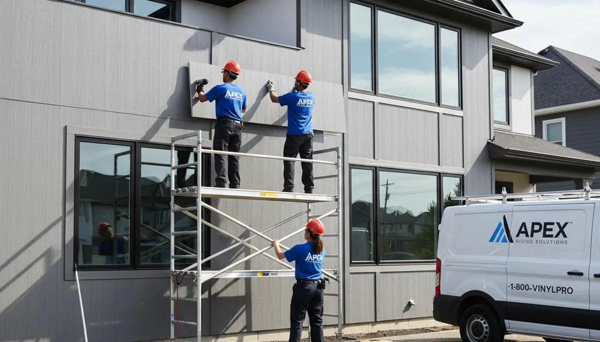 Professional vinyl siding installation on home exterior in Salt Lake City, UT