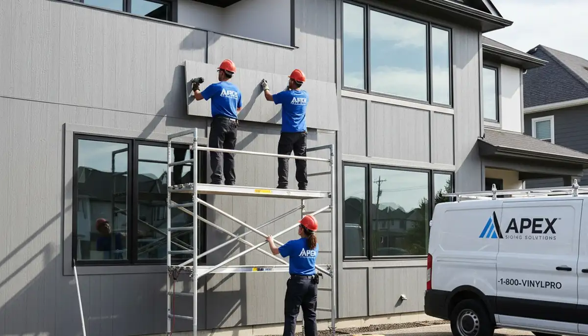Professional vinyl siding installation on home exterior in Salt Lake City, UT