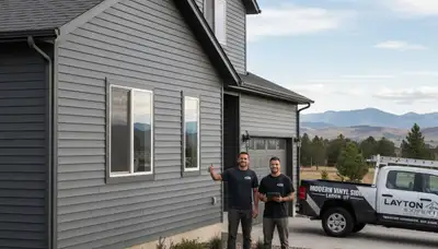 Vinyl siding installation by professional contractors in Salt Lake City UT homes