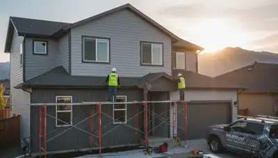 Vinyl siding contractors enhancing home exterior in Salt Lake City UT