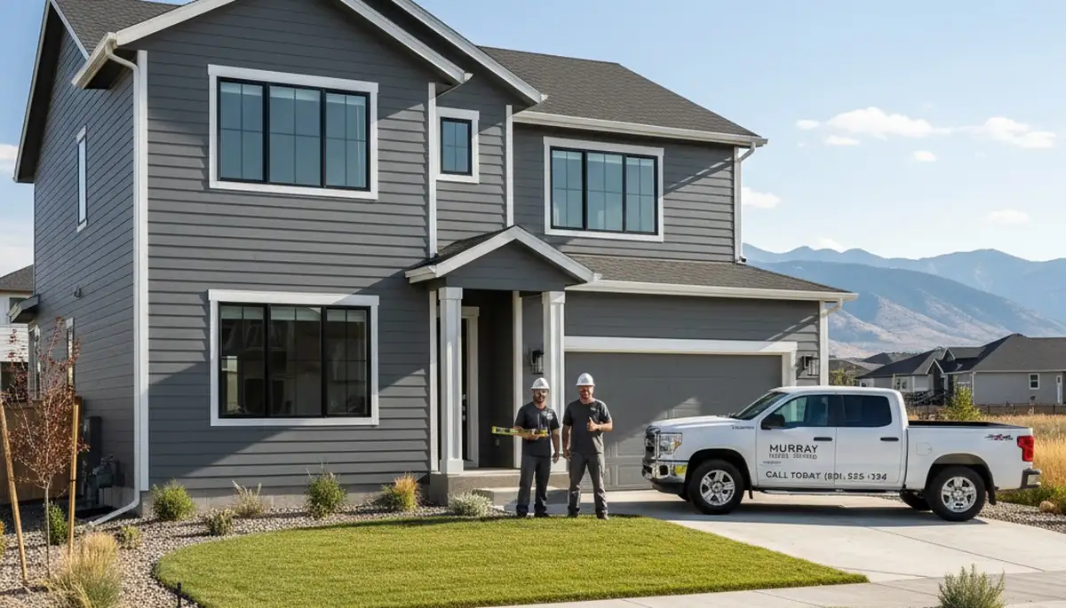 Vinyl siding installation by professional contractors in Salt Lake City, Utah homes