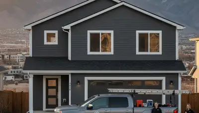 Vinyl siding installation by professional contractors in Salt Lake City, UT homes