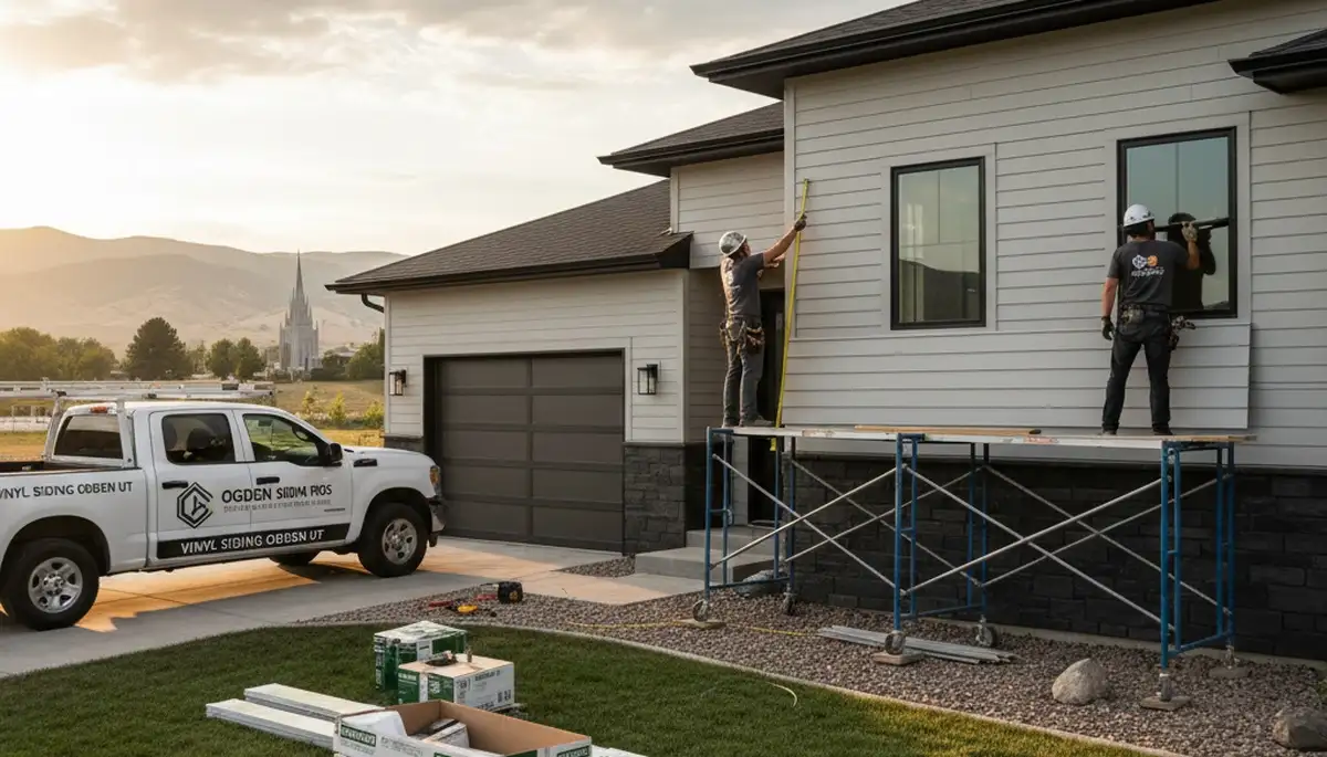 Vinyl siding contractors improving home exteriors in Salt Lake City UT