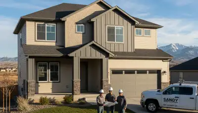 Vinyl siding contractors installing durable home siding in Salt Lake City UT