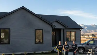Professional vinyl siding contractors in Salt Lake City UT installing durable home exterior panels