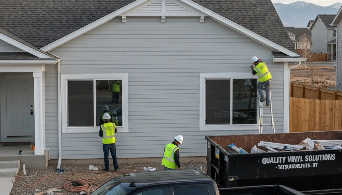 Professional vinyl siding installation by expert contractors in Salt Lake City, Utah