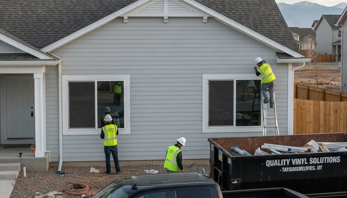 Professional vinyl siding installation by expert contractors in Salt Lake City, Utah