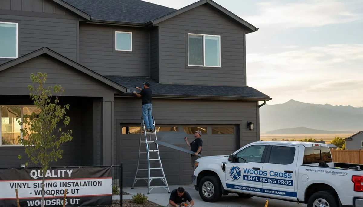 Vinyl siding contractors enhancing home exterior in Salt Lake City, UT