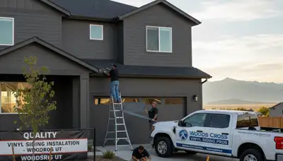 Vinyl siding contractors enhancing home exterior in Salt Lake City, UT