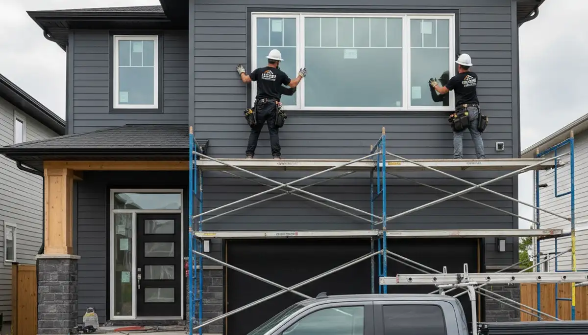 Vinyl siding and window installation by Next Level Exteriors in Salt Lake City, Utah
